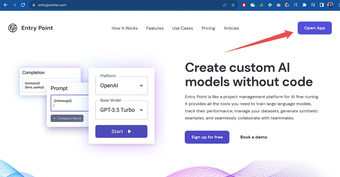 Entry Point AI Open App